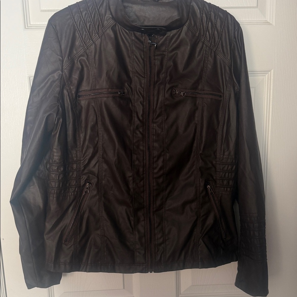 Women's Brown Leather Jacket
